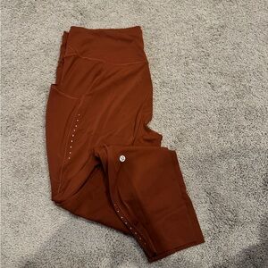 Lululemon Athletica Rust Leggings